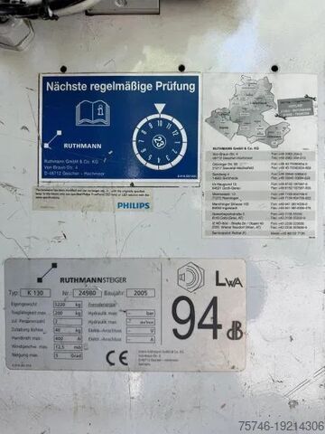 Zvedací plošina Mercedes-Benz Vario 614 D-KA, RUTHMANN K130 Hubsteiger 13 m, ...