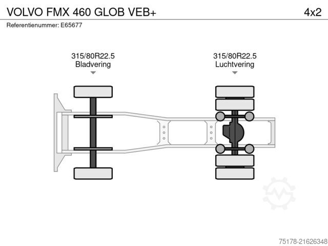 Standaard-SZM VOLVO FMX 460 GLOB VEB+