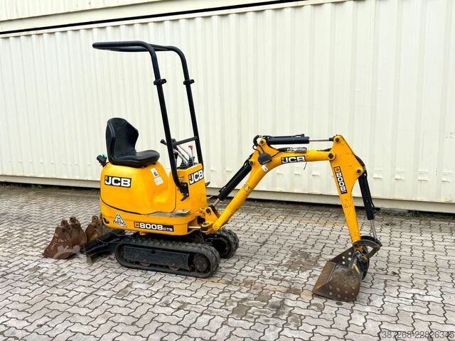 Mini-escavadora JCB 8008 CTS / 2021 BJ / 623 H / 3 x Löffel