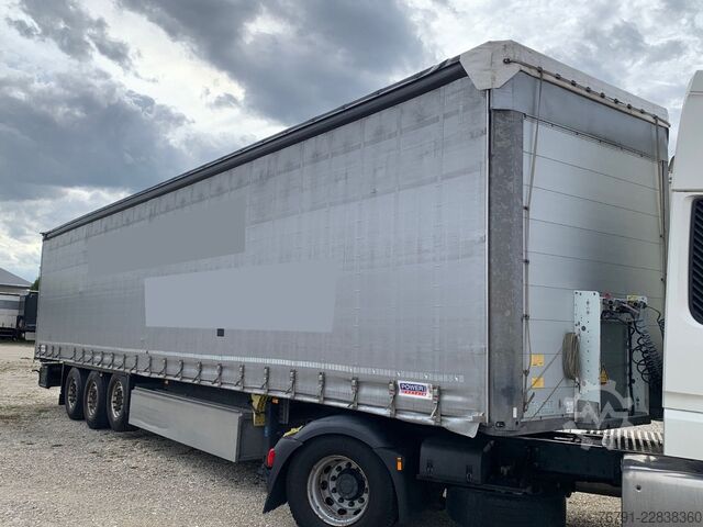 Åben sættevogn med presenning SCHMITZ CARGOBULL SCS24/6 Standard_ Power Curtain_ Liftachse