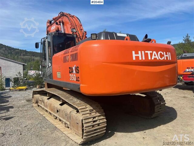 Raupenbagger Hitachi zx350LC-3 excavator w/ toothed bucket. WATCH VIDEO