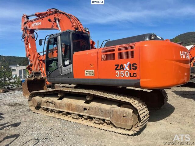 Raupenbagger Hitachi zx350LC-3 excavator w/ toothed bucket. WATCH VIDEO