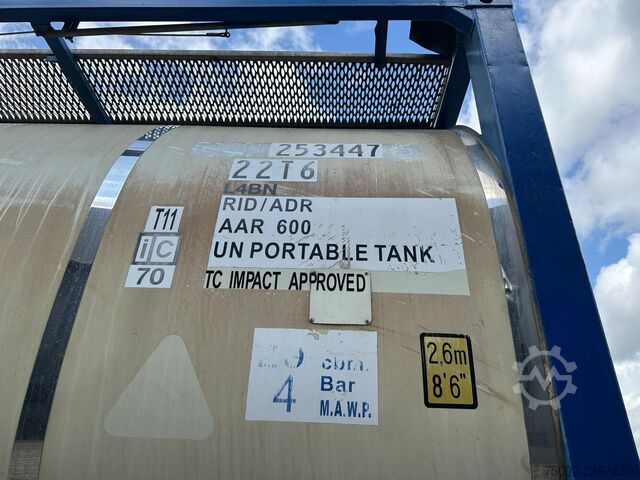 Container cisternă CIMC 20FT ISO 25.000L / UN PORTABLE  T11 / 2.5Y + CS...