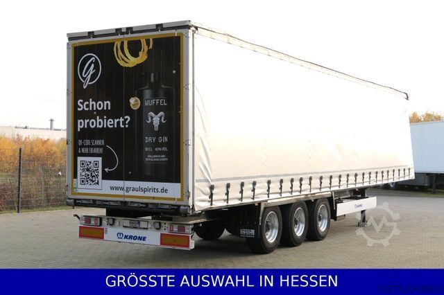 Otevřený návěs s plachtou KRONE BPW Alufelgen Code XL + Getränke Schaden vorn