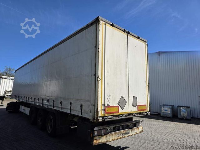 Open semitrailer with tarp KRONE Coiler Gadine, Edscha, Lift, BPW Trommel