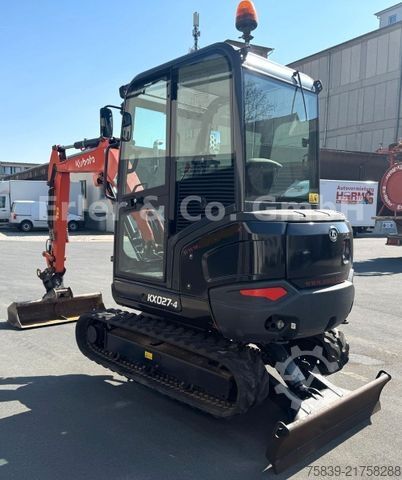 Mini ekskavatör KUBOTA KX 027-4, POWERTILT,  1 Grabenräumer, 1 TL