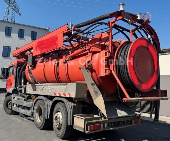 Vakumlu tank kamyonu MAN 26.410, KROLL 3-10, Vakuumpumpe, WRS, Lenkachse