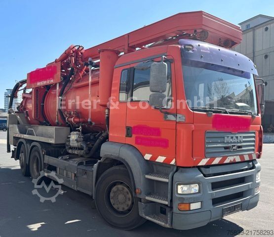 Vakumlu tank kamyonu MAN 26.410, KROLL 3-10, Vakuumpumpe, WRS, Lenkachse