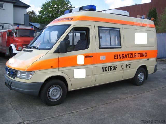 Husbil MERCEDES-BENZ 312 D-KA Sprinter Einsatzleitung (ex-RTW) BINZ
