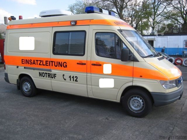 Husbil MERCEDES-BENZ 312 D-KA Sprinter Einsatzleitung (ex-RTW) BINZ