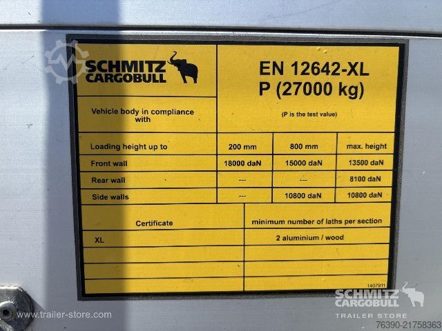 Open oplegger met zeil Schmitz Cargobull Semitrailer Curtainsider Standard