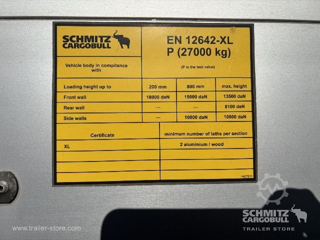 Open oplegger met zeil Schmitz Cargobull Semitrailer Curtainsider Standard