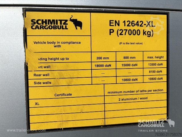 Open oplegger met zeil Schmitz Cargobull Semitrailer Curtainsider Standard