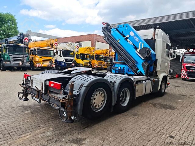 Vrachtwagen met kraan Scania R490 6x2 HMF 4020-K8 Winch