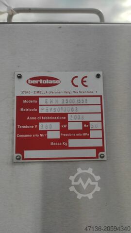 Záró szállítószalag kidobási magassága 3,4 m Bertolaso EMN 3500/556