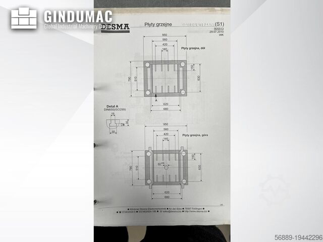 Hidrolik Enjeksiyon Makinesi Kloeckner Desma 968.250 ZO