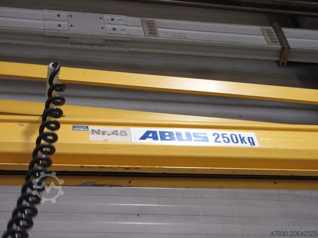 Zwenkzwenkkraan Zwenkzwenkkraan Kettingtakel ABUS LW Drehkran Hallenkran Kran 250KG NL 250KG L 7m incl. Abus GM Kettenzug