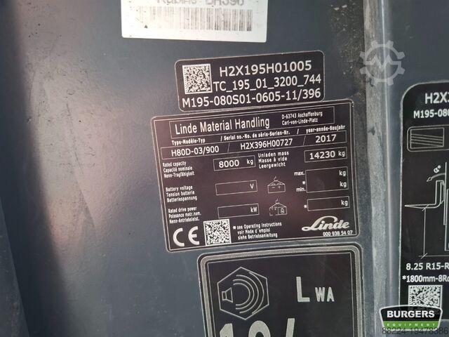 Vorkheftruck Linde H80D