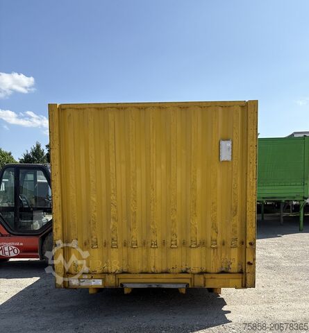 Wissellaadbak open Krone Baustoff Wechselbrücke 7,45m Türen