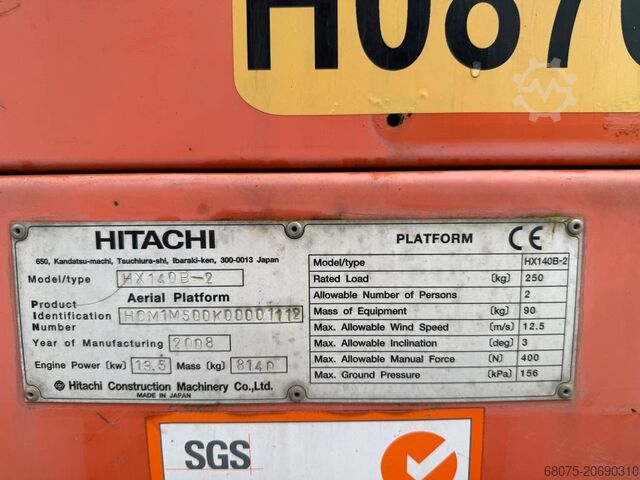 Teleskopisk platform Hitachi HX 140 B-2