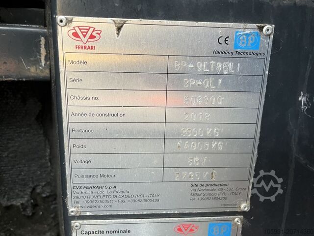 Multidirectional Sideloader B-P Battioni e Pagani QLT8EL