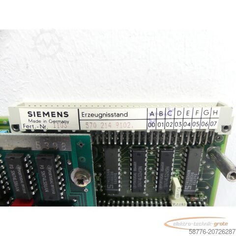 Componente Siemens Siemens 6FX1121-4BF01 Servo Interface Module E-Stand: C / 00 SN: 1103