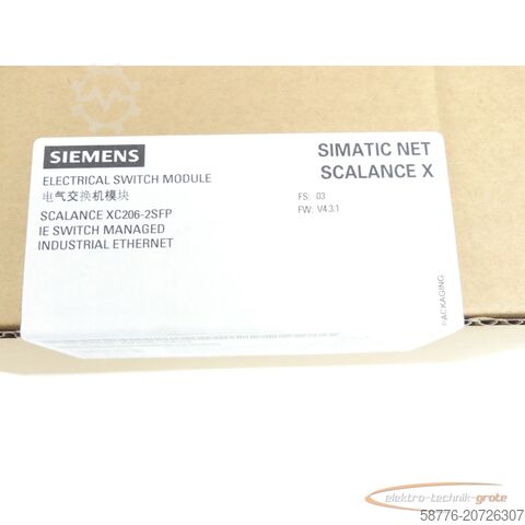 Componente Siemens Siemens 6GK5206-2BS00-2AC2 Switch Modul SN VPP6491519