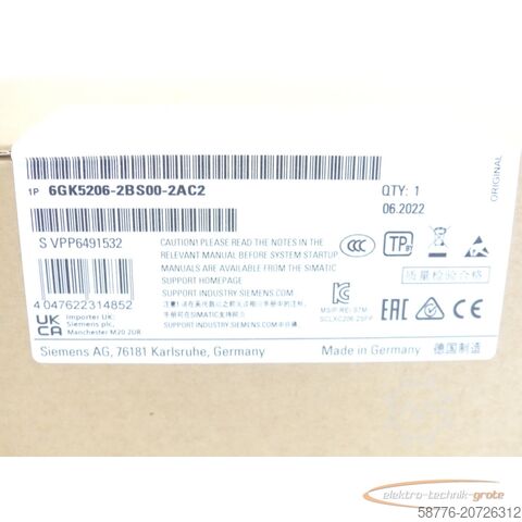 Componente Siemens Siemens 6GK5206-2BS00-2AC2 Switch Modul SN VPP6491532