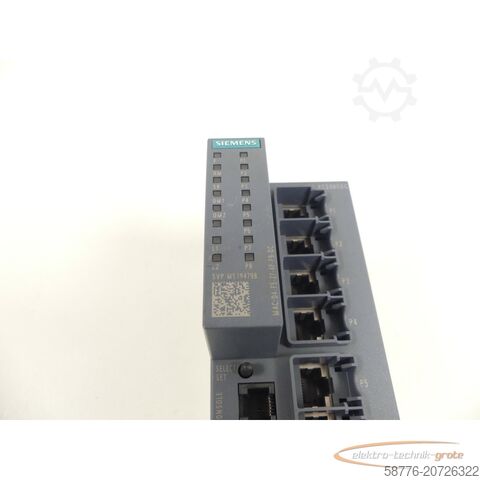 Componente Siemens Siemens 6GK5208-0BA00-2FC2 Industrial Ethernet Switch SN: SVPM5194798 - ungbr. -