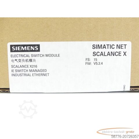 Componente Siemens Siemens 6GK5216-0BA00-2AA3 SN:VPP4200735 - ! -