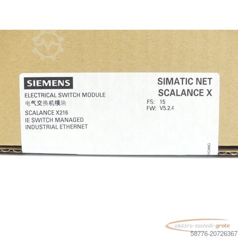 Componente Siemens Siemens 6GK5216-0BA00-2AA3 SN:VPP4200741 - ! -
