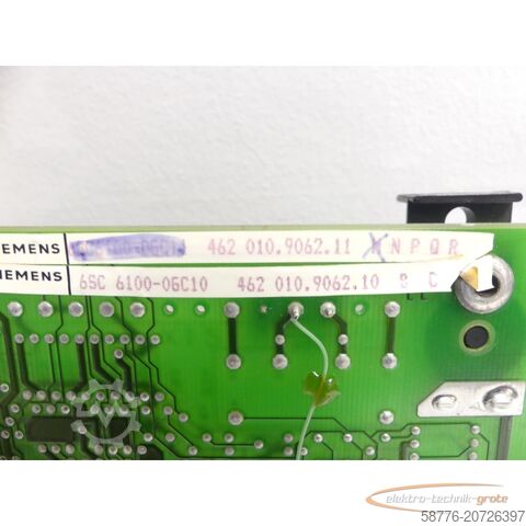 Componente Siemens Siemens 6SC6100-0GC10 Stromversorgung und Thyristoransteuerung
