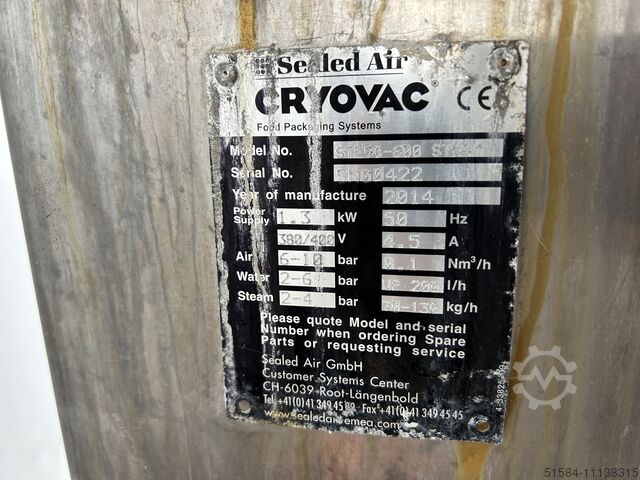 Warmwaterkrimptunnel Cryovac STE96-600