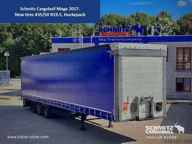 Öppen semitrailer med kapell Schmitz Cargobull Curtainsider Mega