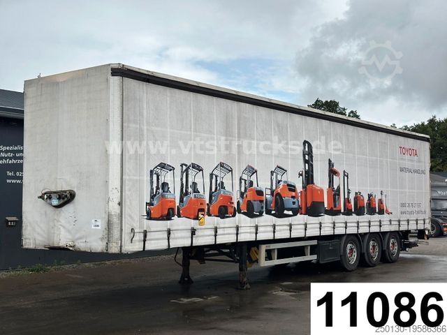 Open oplegger met zeil  Wiese SA-3-36CS Pritsche+Plane mit Ladebordwand