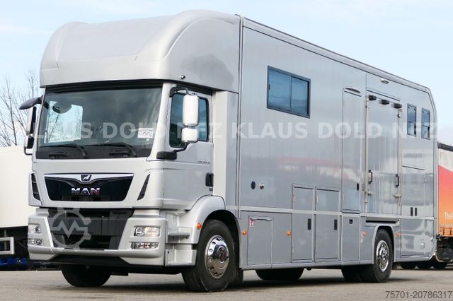 Veewagen MAN TGM 18.290 Pferdetransport Wohnwagen Slide-Out