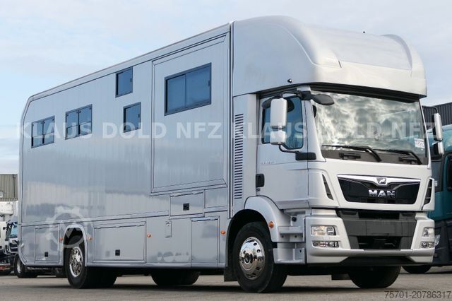 Veewagen MAN TGM 18.290 Pferdetransport Wohnwagen Slide-Out