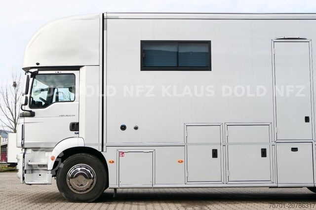 Veewagen MAN TGM 18.290 Pferdetransport Wohnwagen Slide-Out