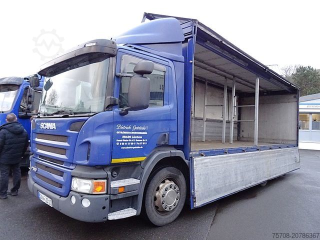 LKW mit Kofferaufbau SCANIA P 320*7,3m Schwenkwand*Lift/Lenk*LBW*2x AHK*Diff