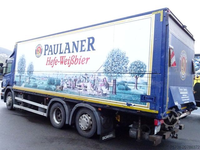LKW mit Getränkeaufbau SCANIA P 320*7,3m Schwenkwand*Lift/Lenk*LBW*2x AHK*Diff