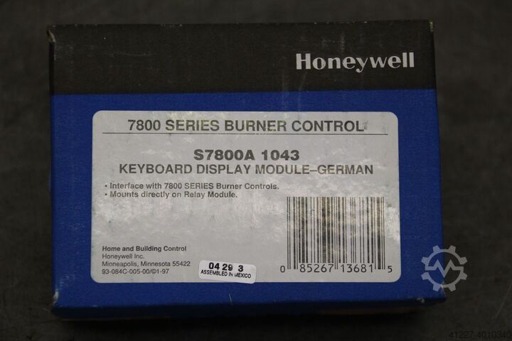 Painel de controle Honeywell S7800A 1043