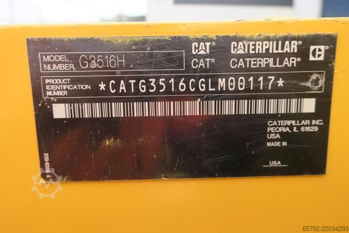 Caterpillar G3516H 2013 – 2000 kWe Caterpillar G3516H