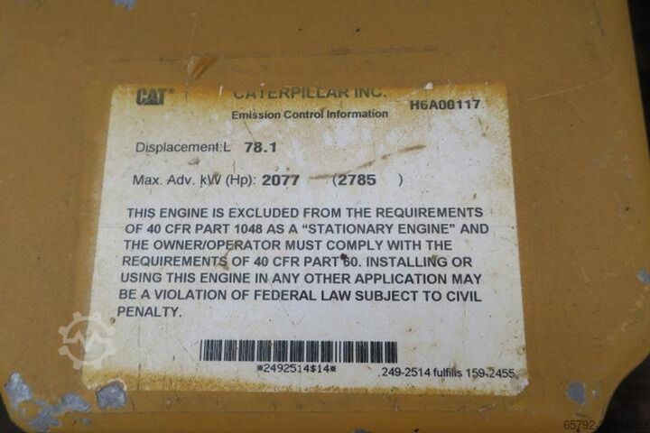 Caterpillar G3516H 2013 – 2000 kWe Caterpillar G3516H