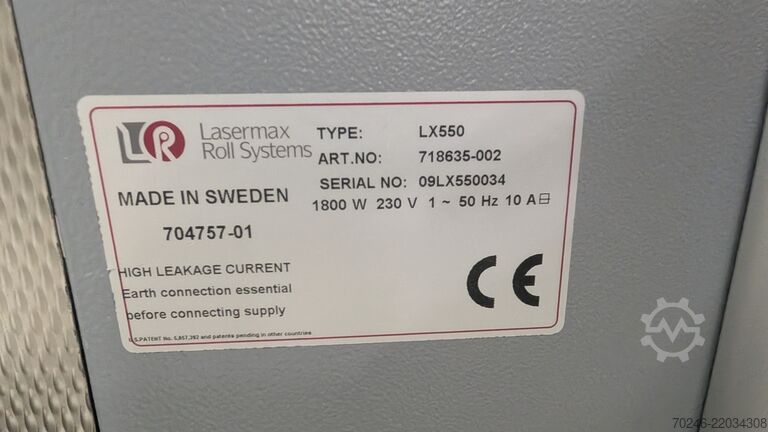 Rulle-til-ark efterbehandlingssystem Lasermax Roll Systems LX550 + LX581