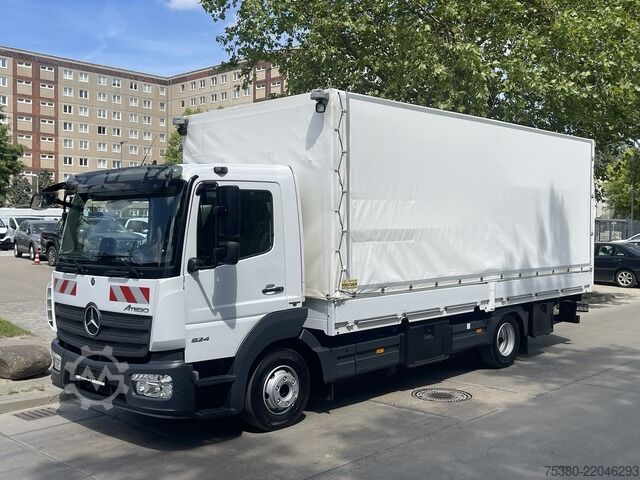 Furgon cu prelată laterală mercedes-benz ATEGO 824 1.HAND*KLIMA*WEBASTO*NAVI*TOP*