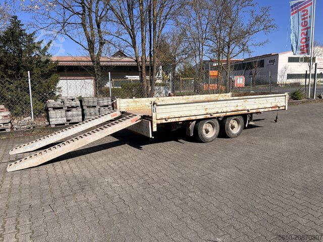 Low loader trailer HIRTH TT  Tandemtieflader