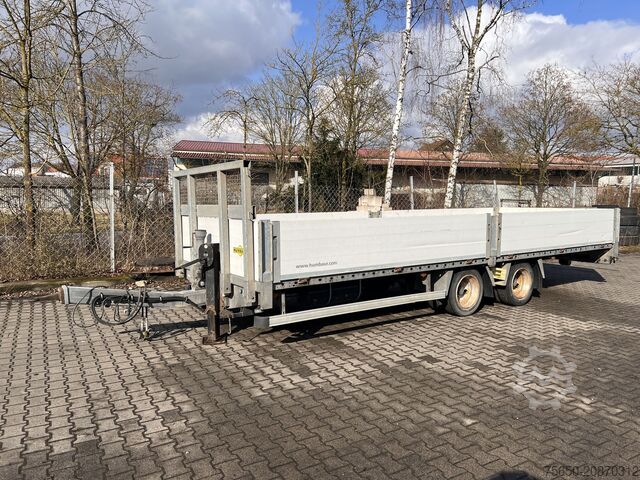 Open trailer Humbaur HBTZ 137224  14,4 t Tandem- Pritschenanhänger- Tieflader