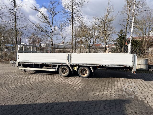 Open trailer Humbaur HBTZ 137224  14,4 t Tandem- Pritschenanhänger- Tieflader