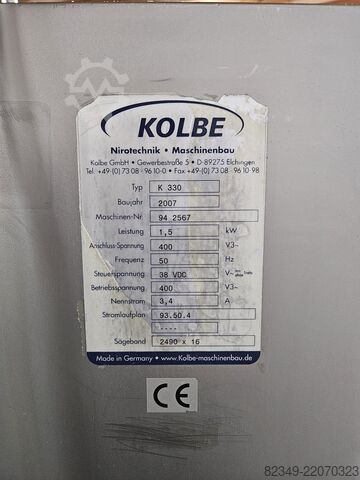 Et işleme makinesi Knochensäge Kolbe K-330