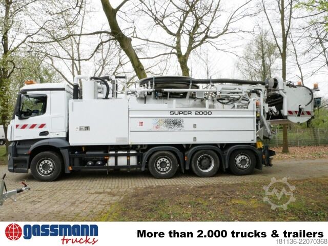 Kamionska čistilica Mercedes-Benz Actros 3551 8x2/6, Wiedemann Super 2000, 16m³,